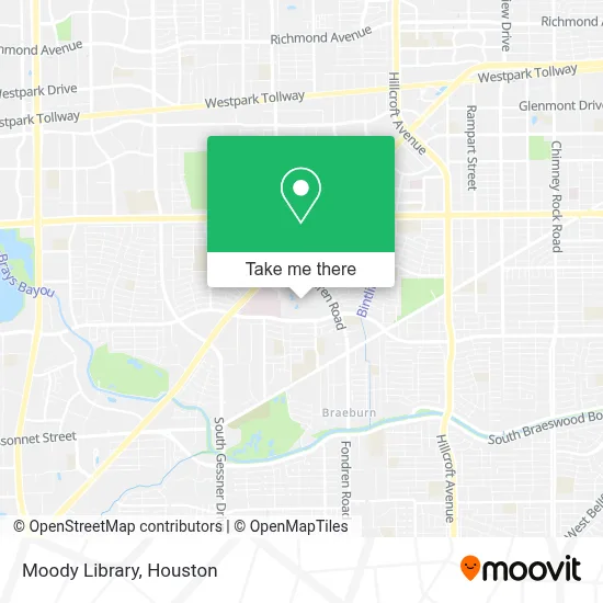 Moody Library map