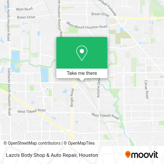 Lazo's Body Shop & Auto Repair map