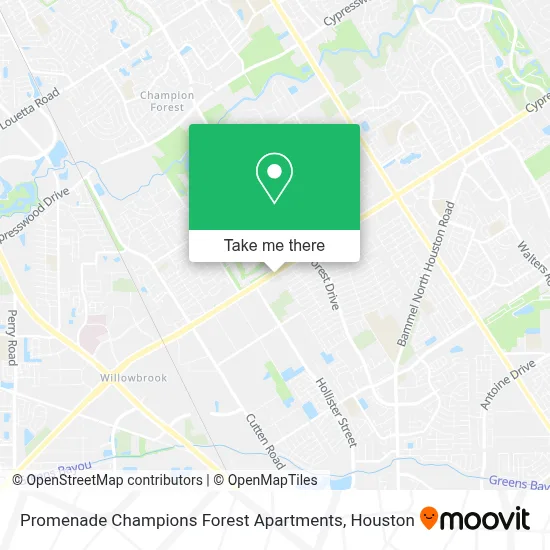 Promenade Champions Forest Apartments map