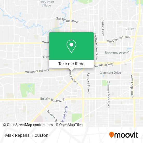 Mak Repairs map