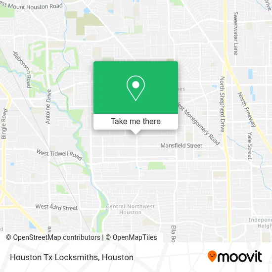 Houston Tx Locksmiths map