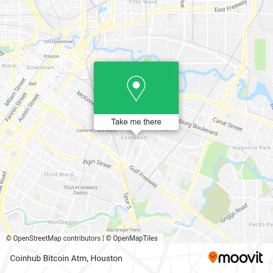 Coinhub Bitcoin Atm map