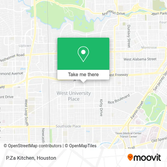 P.Za Kitchen map