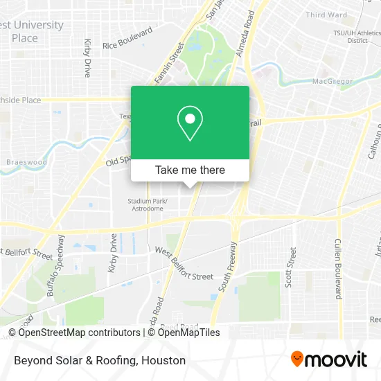 Beyond Solar & Roofing map