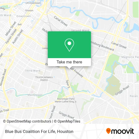Blue Bus Coalition For Life map