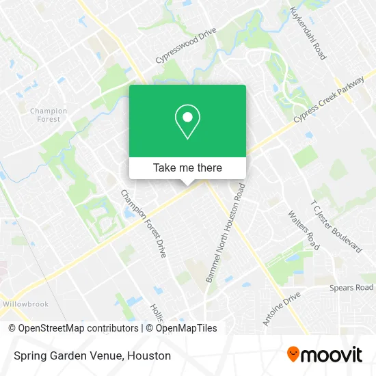 Spring Garden Venue map