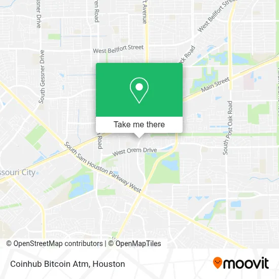 Coinhub Bitcoin Atm map