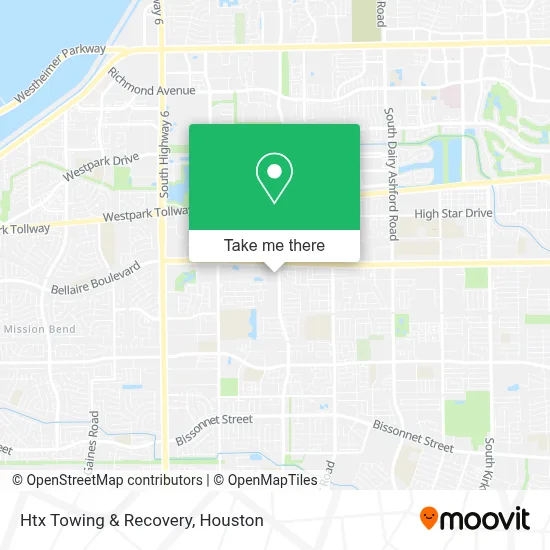 Htx Towing & Recovery map