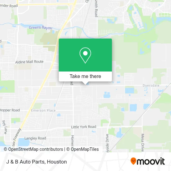 J & B Auto Parts map