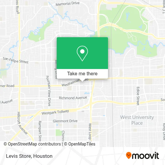 Levis Store map
