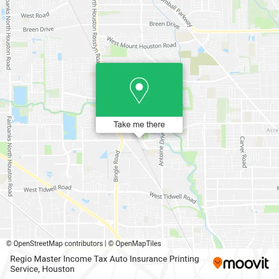 Regio Master Income Tax Auto Insurance Printing Service map