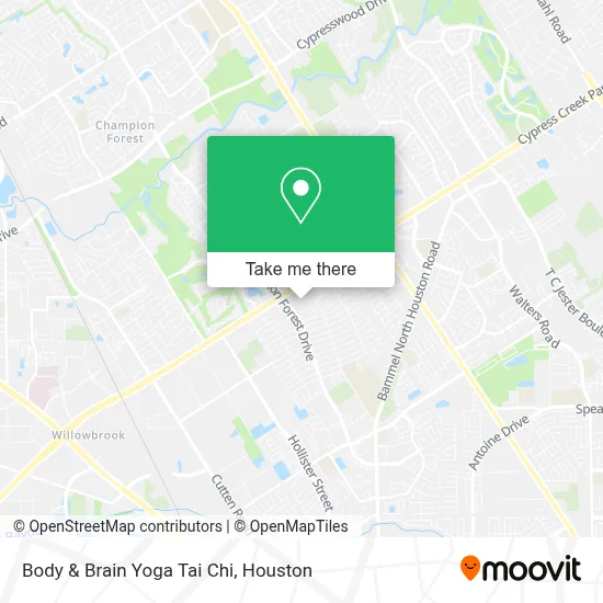 Body & Brain Yoga Tai Chi map