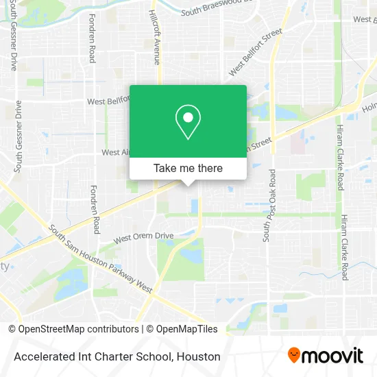 Accelerated Int Charter School map