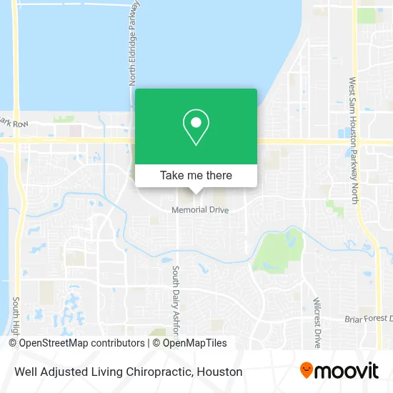 Well Adjusted Living Chiropractic map
