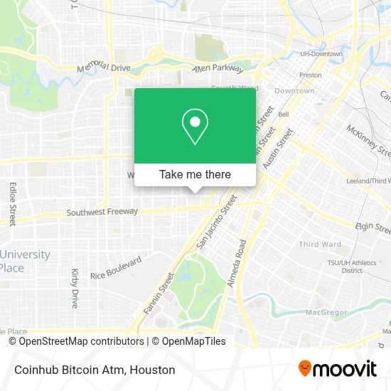 Coinhub Bitcoin Atm map