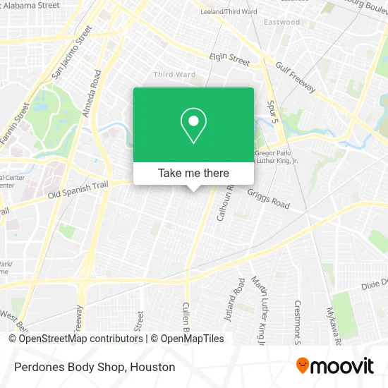 Perdones Body Shop map