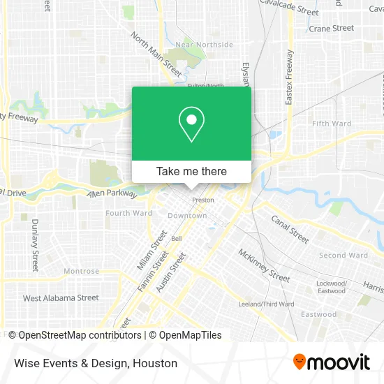 Wise Events & Design map