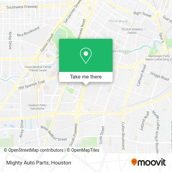 Mighty Auto Parts map