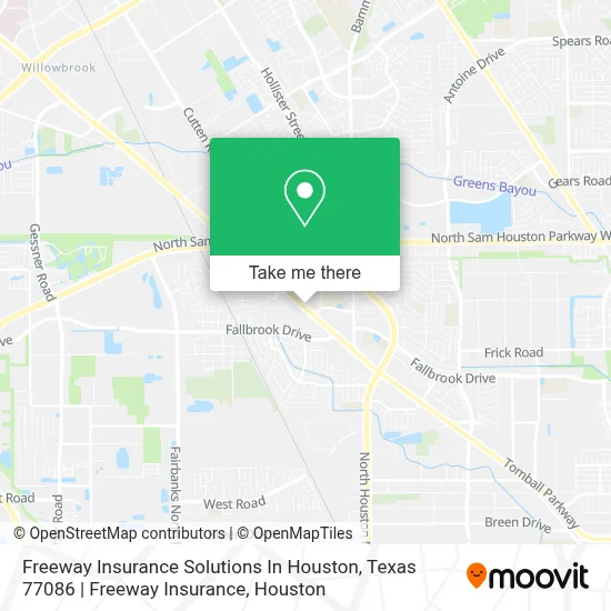 Freeway Insurance Solutions In Houston, Texas 77086 | Freeway Insurance map