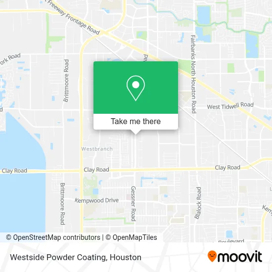 Westside Powder Coating map