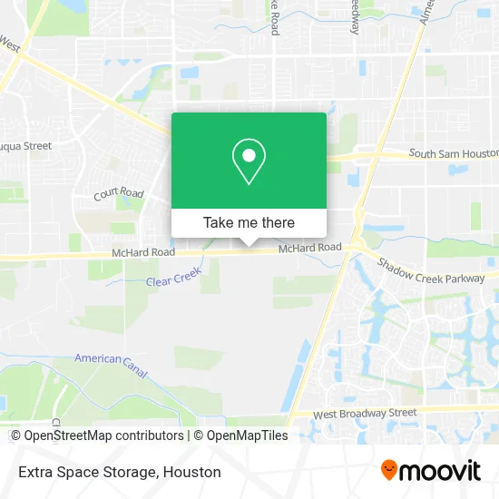 Extra Space Storage map