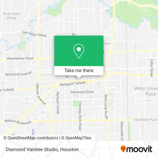Diamond Vanitee Studio map