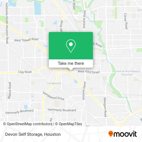 Devon Self Storage map