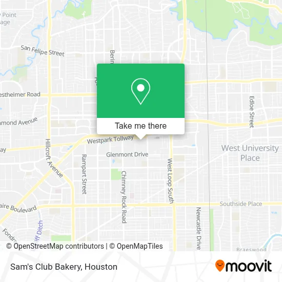 Sam's Club Bakery map