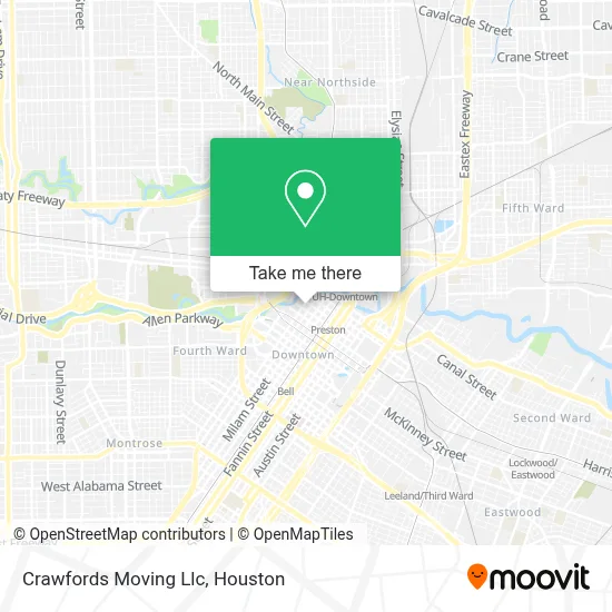 Crawfords Moving Llc map