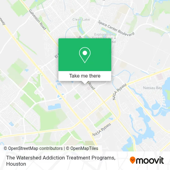 The Watershed Addiction Treatment Programs map