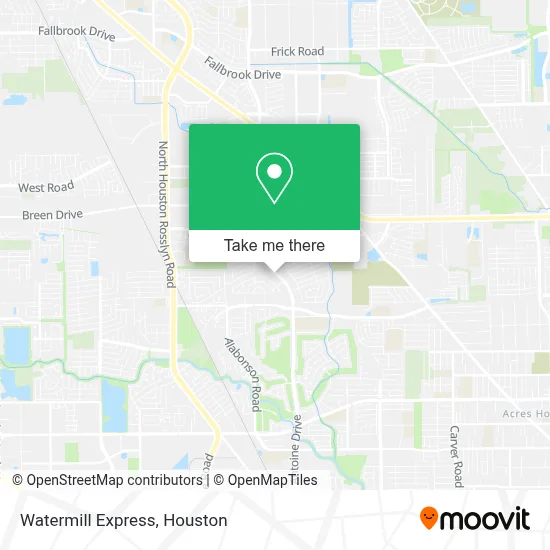 Watermill Express map