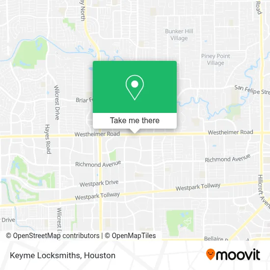 Keyme Locksmiths map