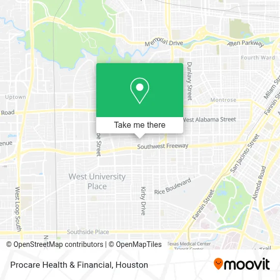 Procare Health & Financial map