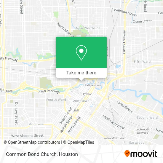 Common Bond Church map