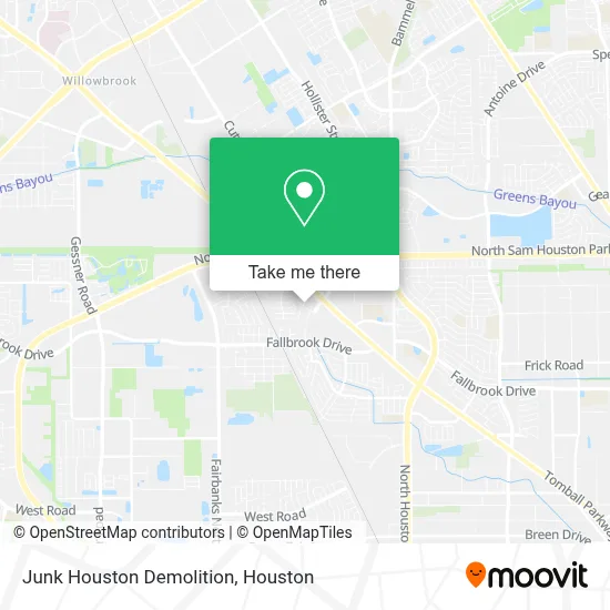 Junk Houston Demolition map