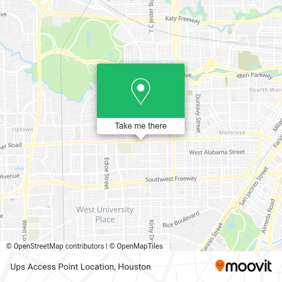 Ups Access Point Location map