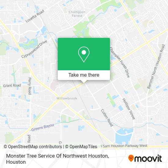 Monster Tree Service Of Northwest Houston map
