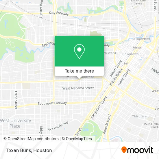 Texan Buns map
