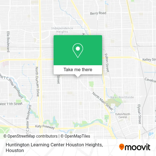 Huntington Learning Center Houston Heights map