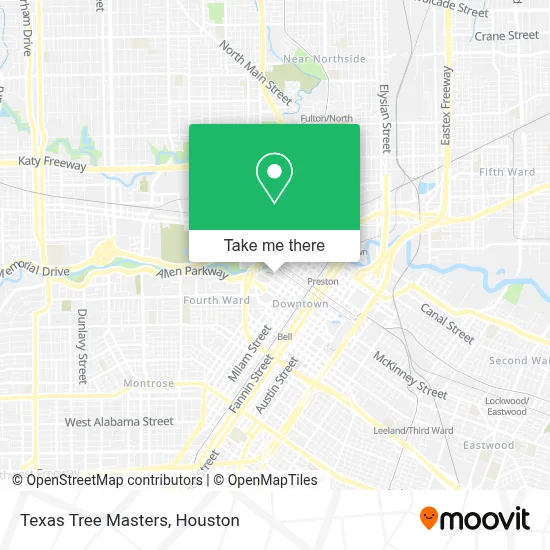 Texas Tree Masters map