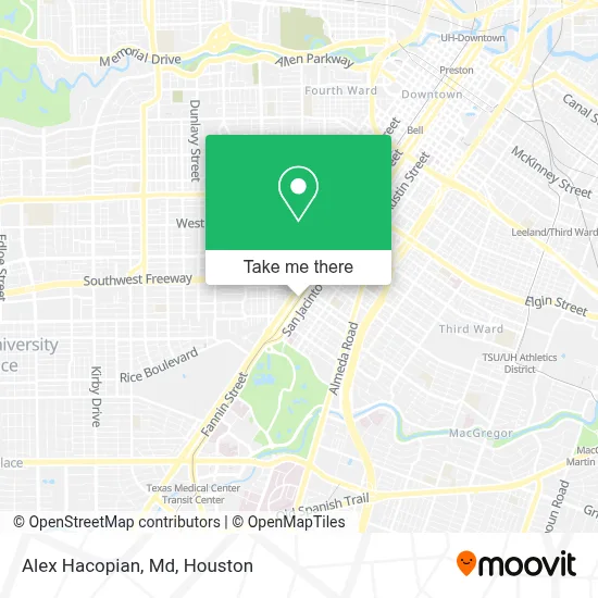 Alex Hacopian, Md map