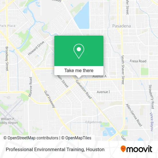 Professional Environmental Training map