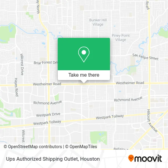 Ups Authorized Shipping Outlet map