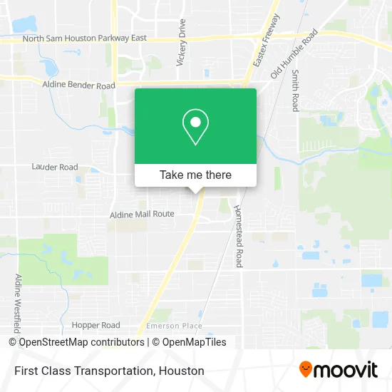 First Class Transportation map