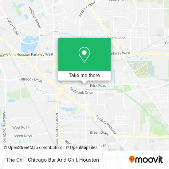 The Chi - Chicago Bar And Grill map