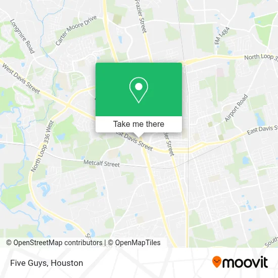 Five Guys map