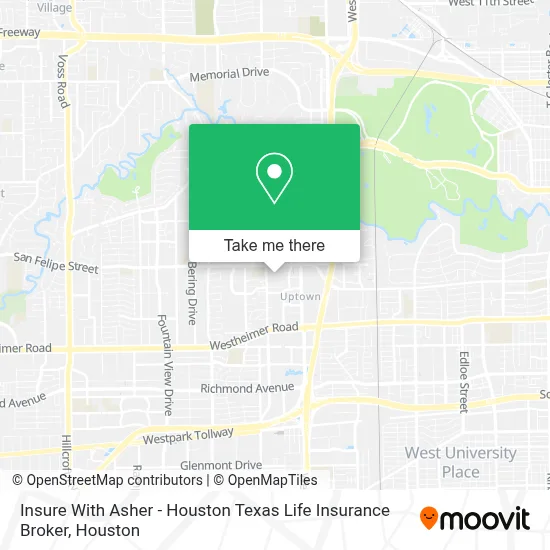 Insure With Asher - Houston Texas Life Insurance Broker map