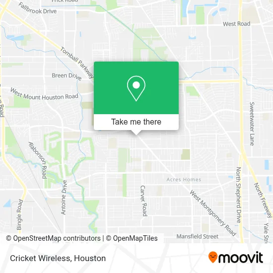 Cricket Wireless map