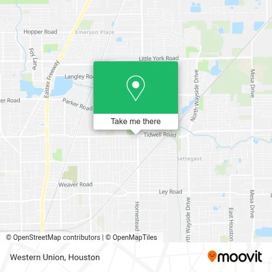 Western Union map