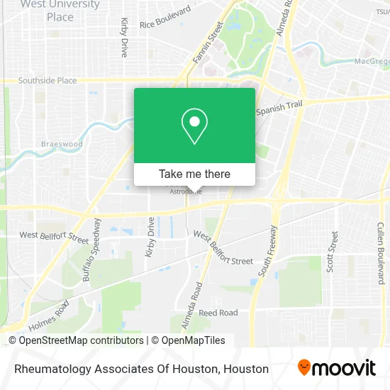 Rheumatology Associates Of Houston map